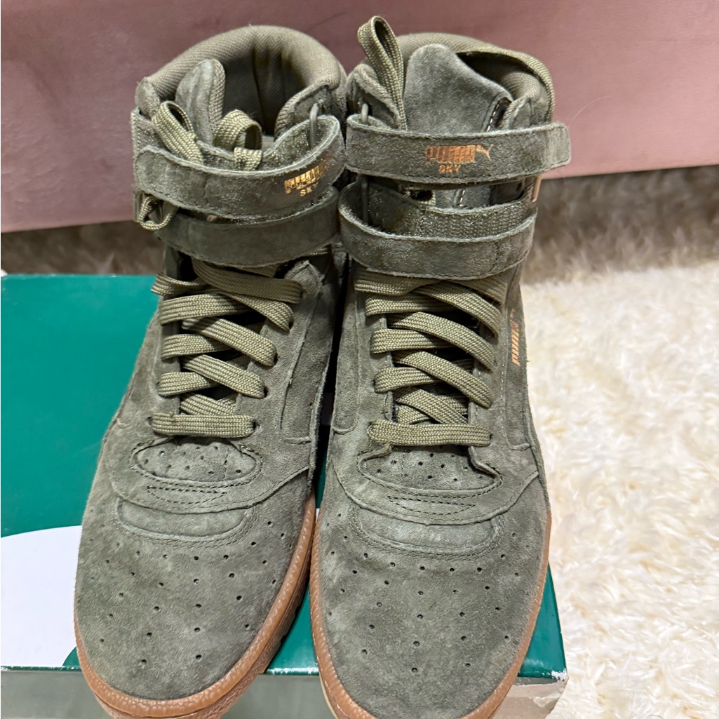Puma Forest Green Suede High-Tops